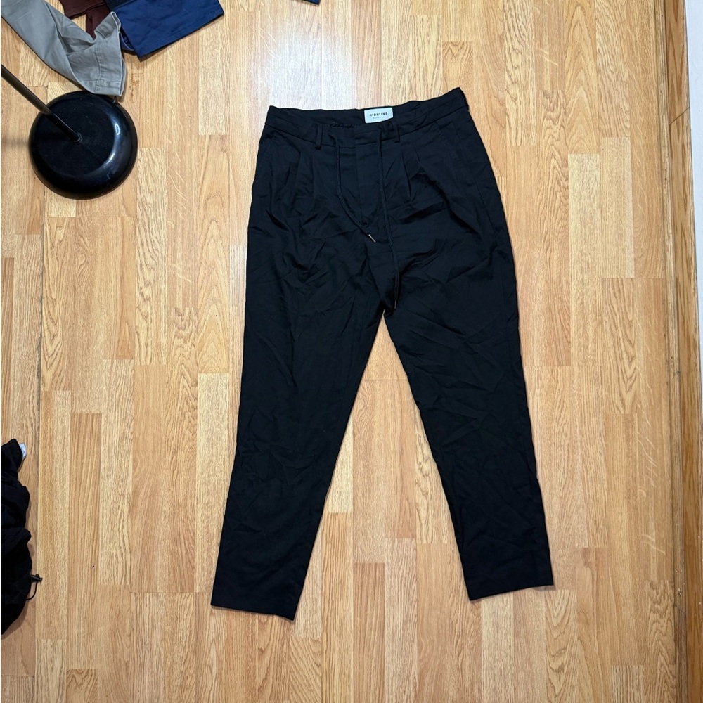 Elegant Black Men's Dress Pants - Picture 2 of 7